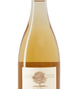 wijnfles gouden capsule wit wijnetiket