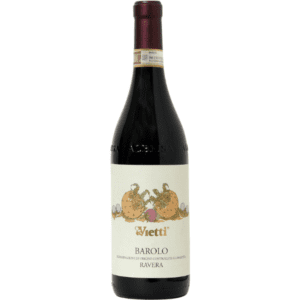 Vietti Barolo Ravera DOCG 2015 uit Piemonte is een uitzonderlijke rode wijn. Bijna 150 jaar geleden richtte Carlo Vietti de wijnmakerij op in het hart van de Langhe. Op het hoogste punt van het middeleeuwse dorp Castiglione Falletto. Zijn zoon Mario Vietti transfomeerde in 1917 de wijnmakerij naar een producent van wijnen van hoge kwaliteit.