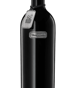 wijnfles zwart capsule zwart wijnetiket