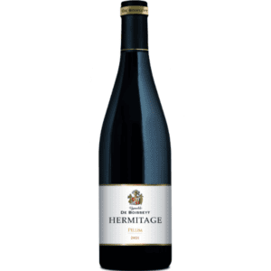 Ontdek de rijke historie en uitzonderlijke kwaliteit van de Vignoble De Boisseyt Hermitage Rouge Pilum. Een voortreffelijke rode wijn uit het befaamde Hermitage gebied in de noordelijke Côtes du Rhône. Deze wijn, vervaardigd van 100% Syrah druiven. Deze wijn belichaamt de passie en toewijding van zes generaties wijnmakers van Domaine De Boisseyt.