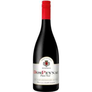 DomPeynac Pinot Noir IGP is een verfijnde rode wijn uit de befaamde wijnstreek Languedoc-Roussillon. Deze wijn vertegenwoordigt het beste van wat deze regio te bieden heeft. Dit mede dankzij het unieke terroir en het gunstige, relatief koele klimaat. De wijn is geproduceerd door de coöperatieve kelder Ouveillan.