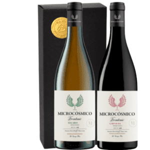 Geschenkdoos 2-flessen Bodegas Frontonio Microcosmico Macabeo - Garnacha
