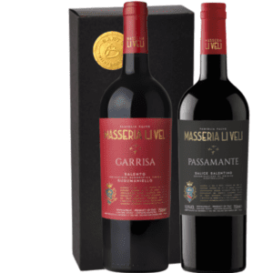 Geschenkdoos 2-flessen Li Veli Garissa Susumaniello - Li Veli Passamante