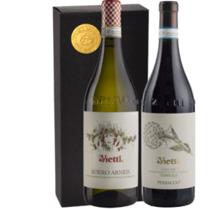 Geschenkdoos 2-flessen Vietti Roero Arneis - Nebbiolo Perbacco