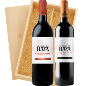 Geschenkkist 2-flessen Condado de Haza Crianza - Reserva