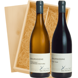 Geschenkkist 2-flessen Xavier Monnot Bourgogne Chardonnay - Pinot Noir