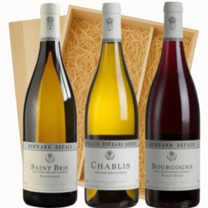 Geschenkkist 3-flessen Defaix Chablis - Saint-Bris - Pinot Noir