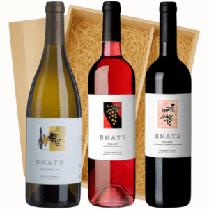 Geschenkkist 3-flessen Enate Chardonnay 234 - Rosado - Crianza